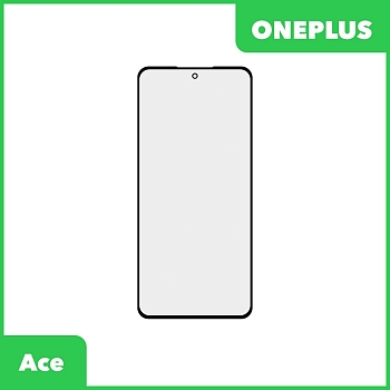 Стекло + OCA плёнка для переклейки OnePlus Ace (черный)