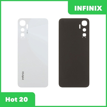 Задняя крышка корпуса для телефона Infinix Hot 20 (X6826B) (белый)