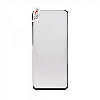 Защитное стекло "LP" для телефона Xiaomi Poco F3 Thin Frame Full Glue с рамкой 0.33 мм, 2.5D, 9H, черное