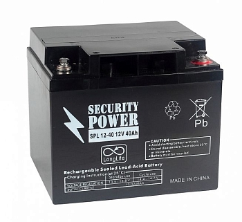 Аккумуляторная батарея Security Power, 12В, 40Ач