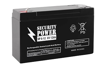 Аккумуляторная батарея Security Power, 6В, 1.2Ач